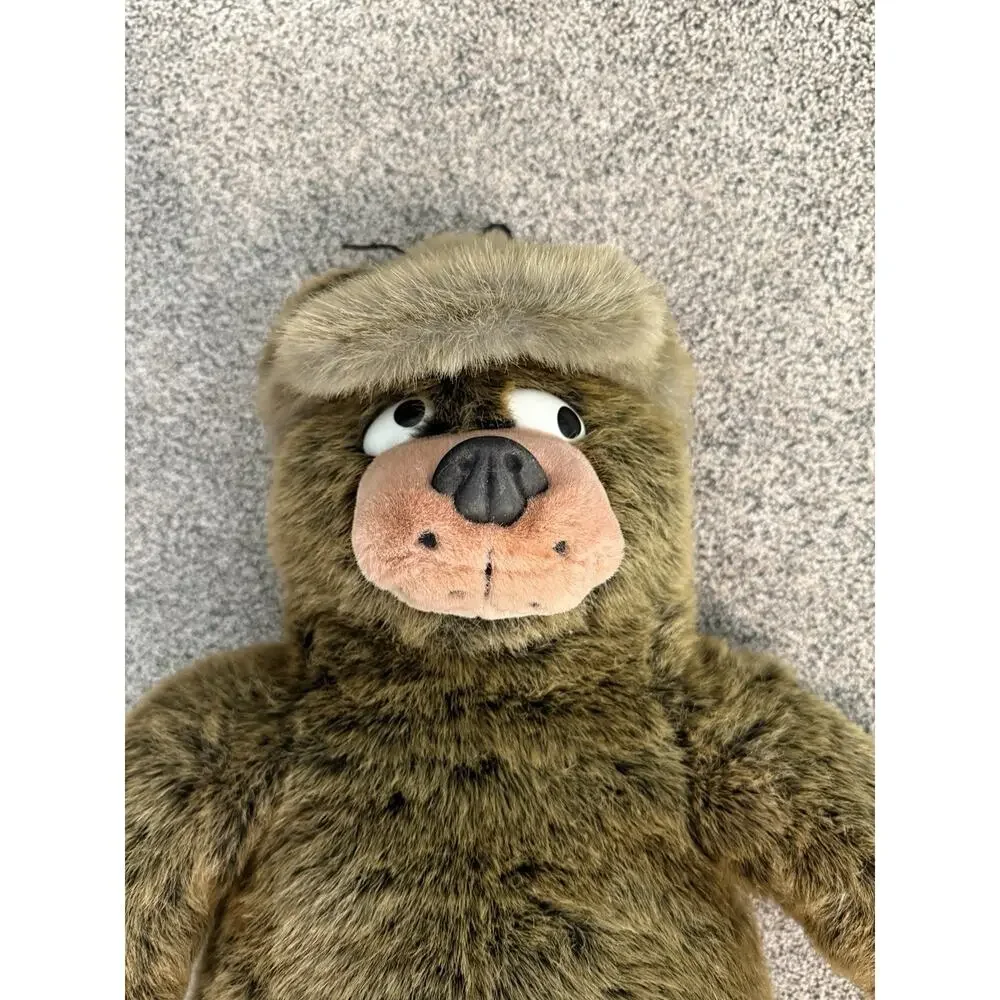 Boris North American Bear Co. with Furry Winter Hat Sideways Glance 31 inch